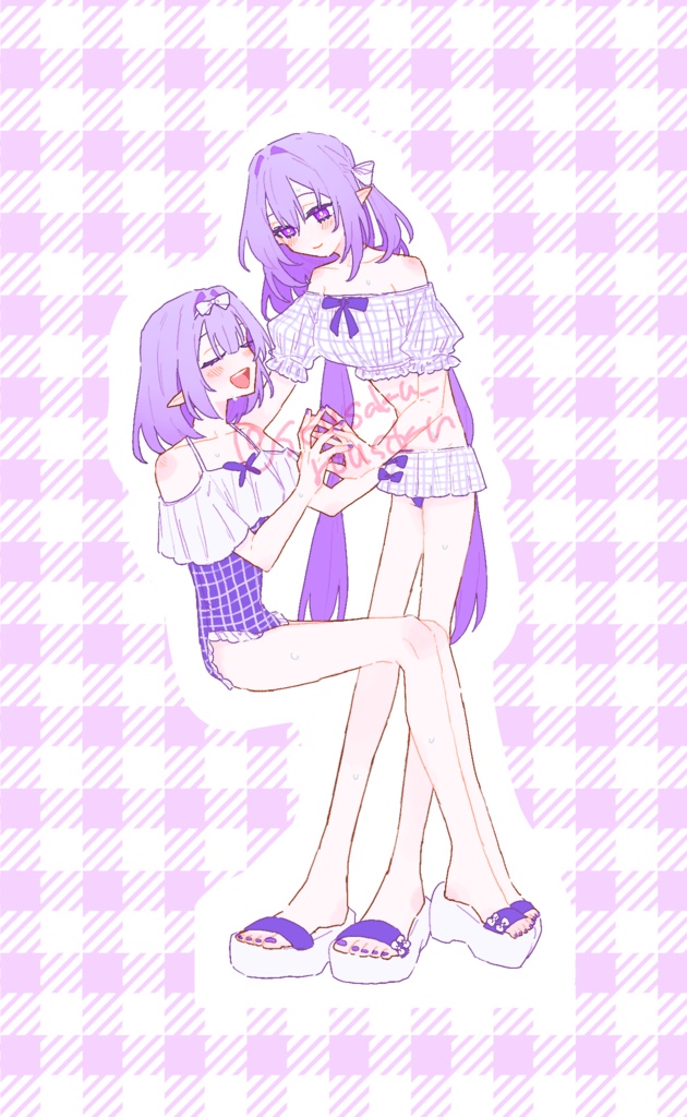 タナトス姉妹水着アクスタ