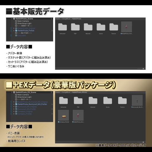 【500円】ラビットパイレーツ【VRC向けワンコインアバター】