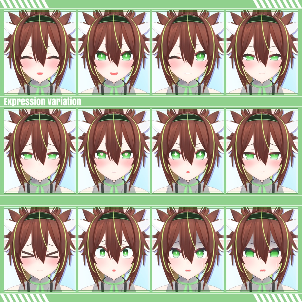 【共通素体】『 TONICA トニカ 』【VRアバター向け3Dモデル】