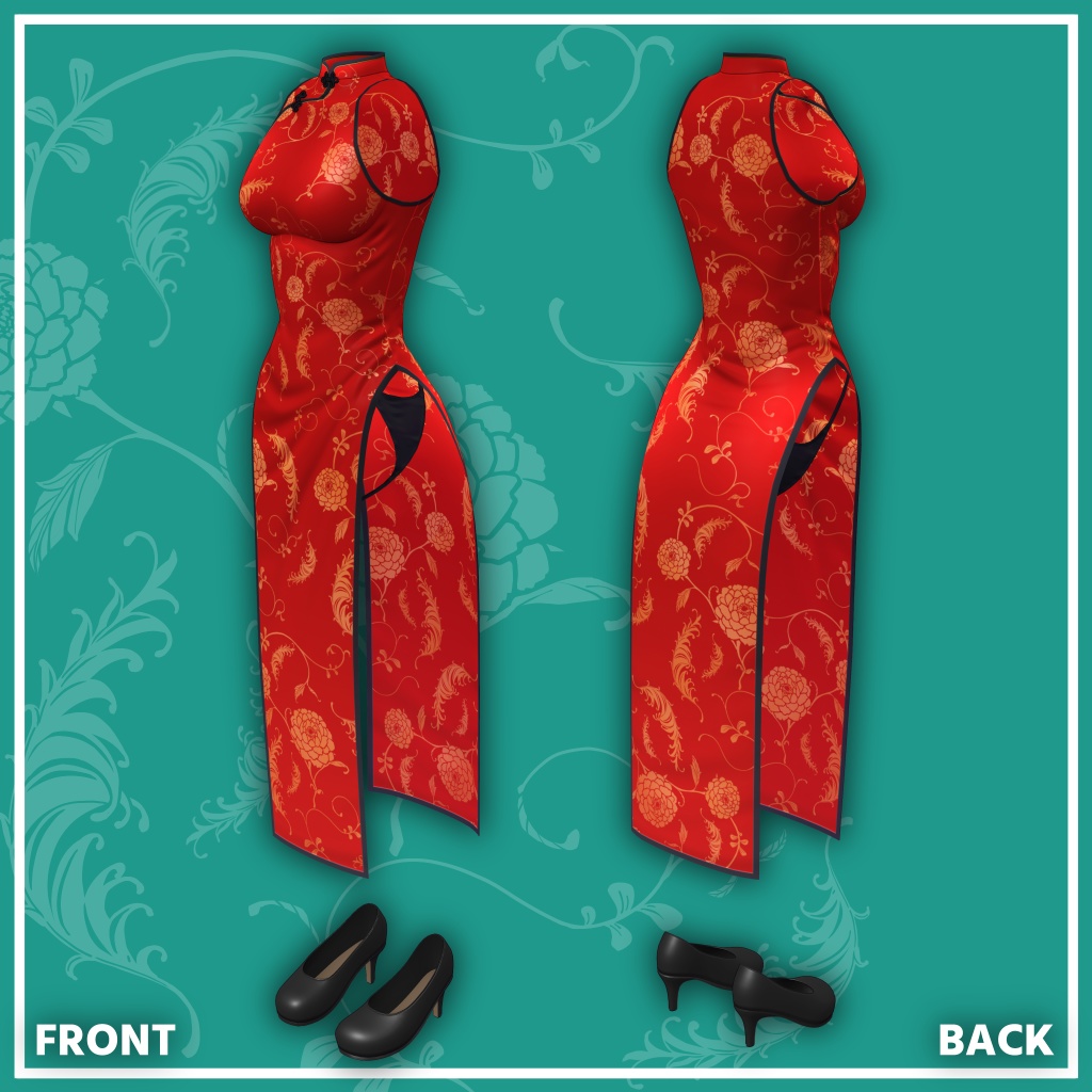 OrangeBody用3D衣装『チーパオ(チャイナドレス)』