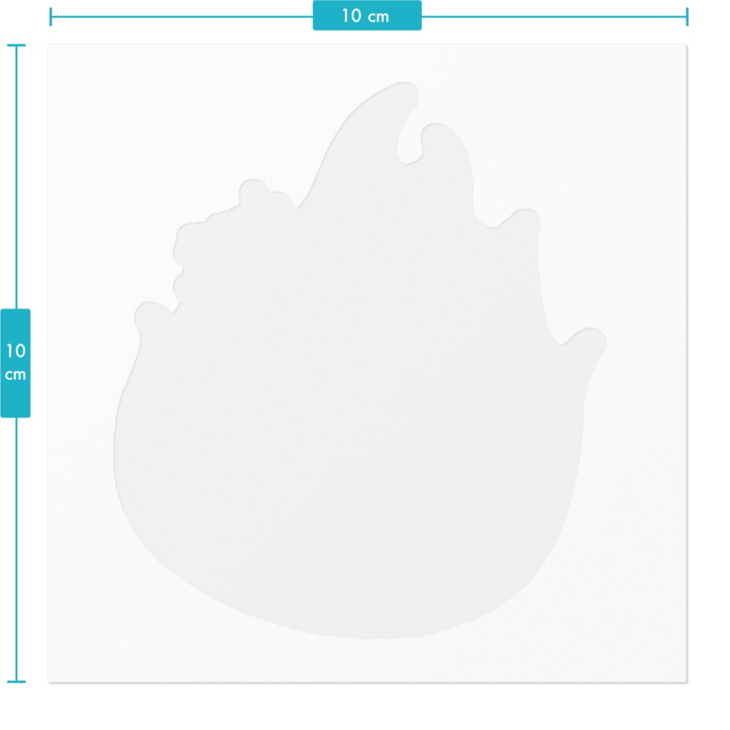 メラメラひよこステッカー
