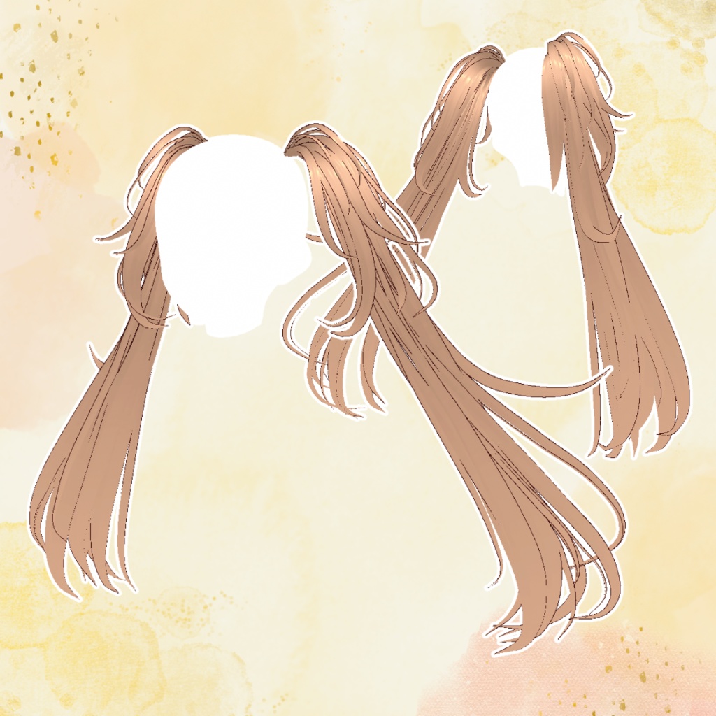 【VRoid/XWear】レイヤードツインテール