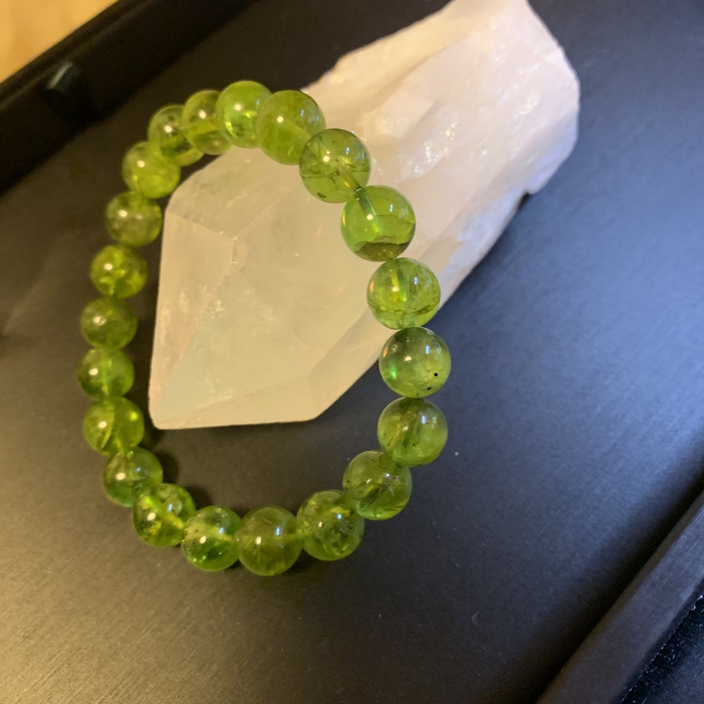 ペリドット 9mm ブレスレット