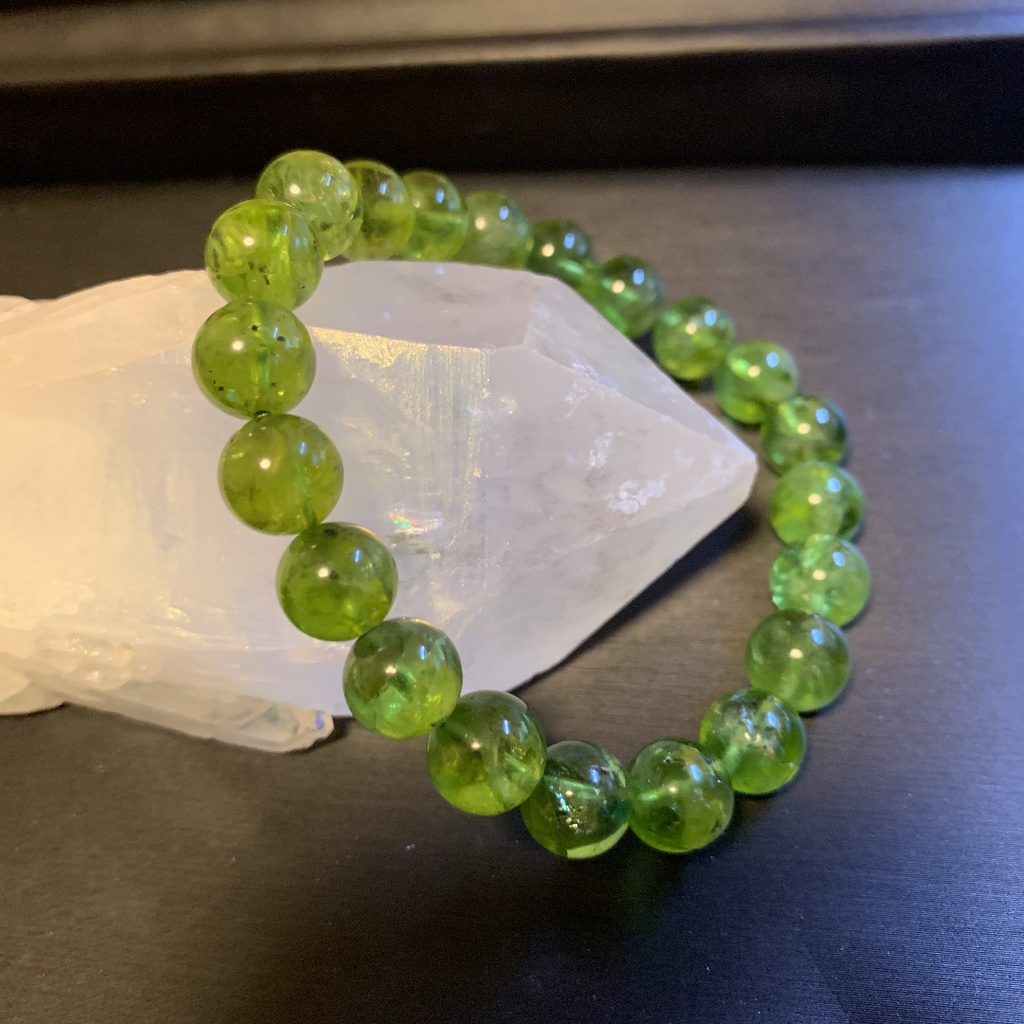 ペリドット 9mm ブレスレット