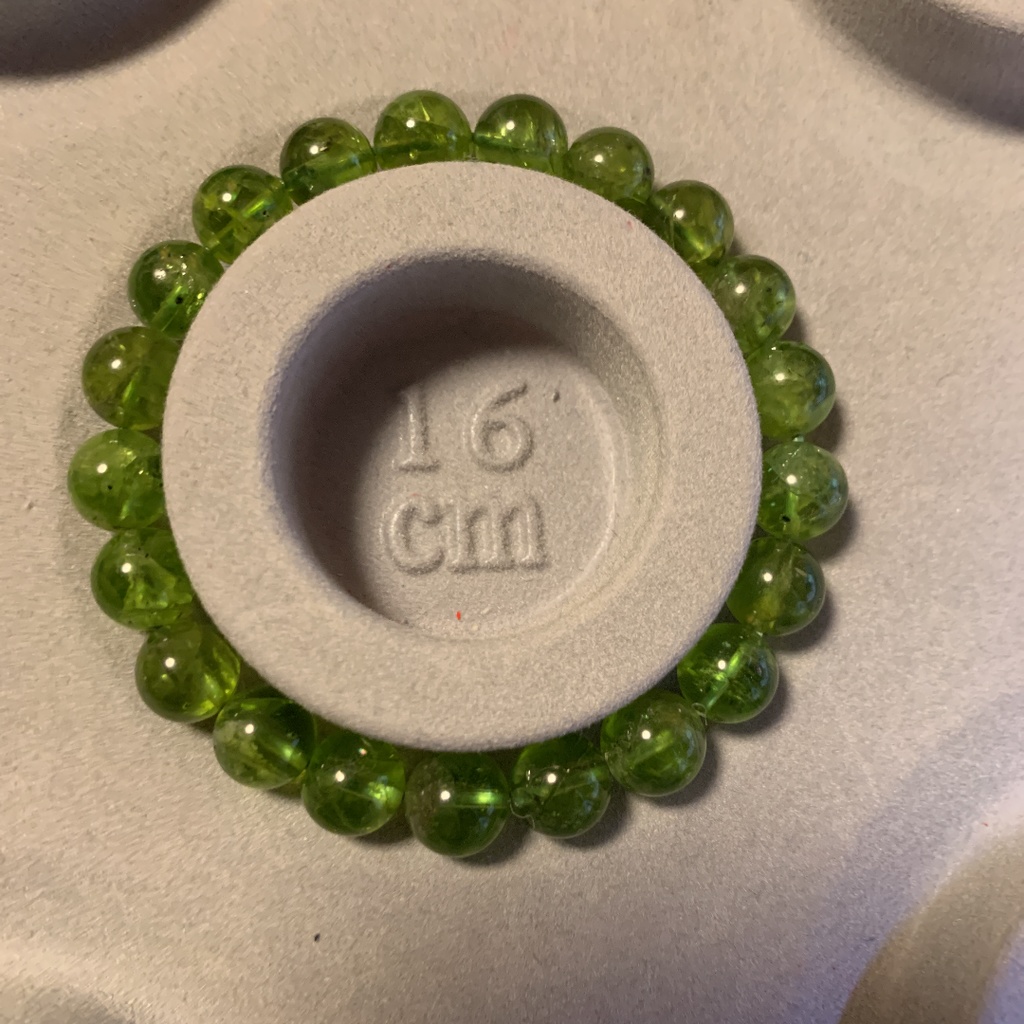 ペリドット 9mm ブレスレット