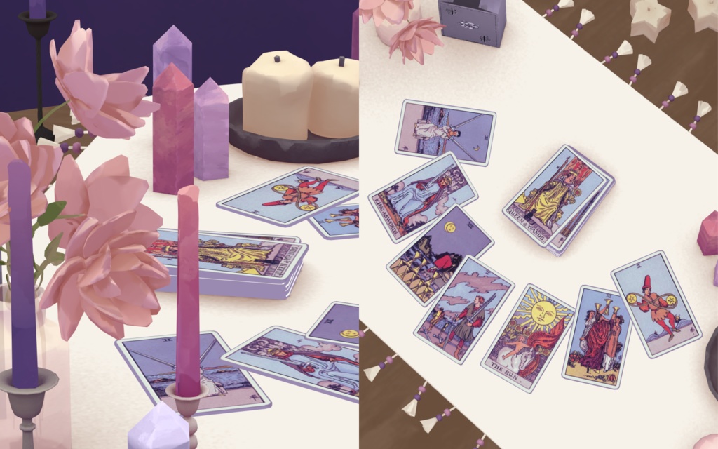 【Warudo】3D タロット