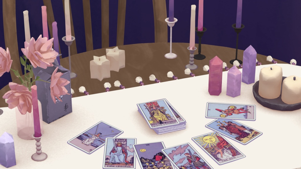 【Warudo】3D タロット