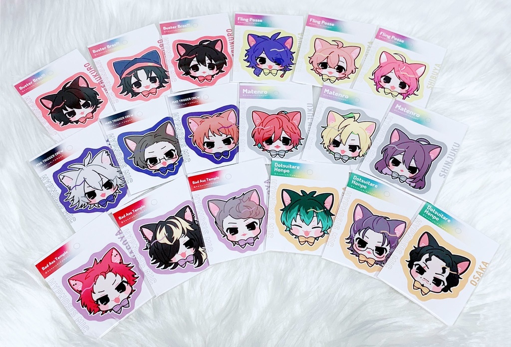 ヒプマイにゃはにゃはステッカー