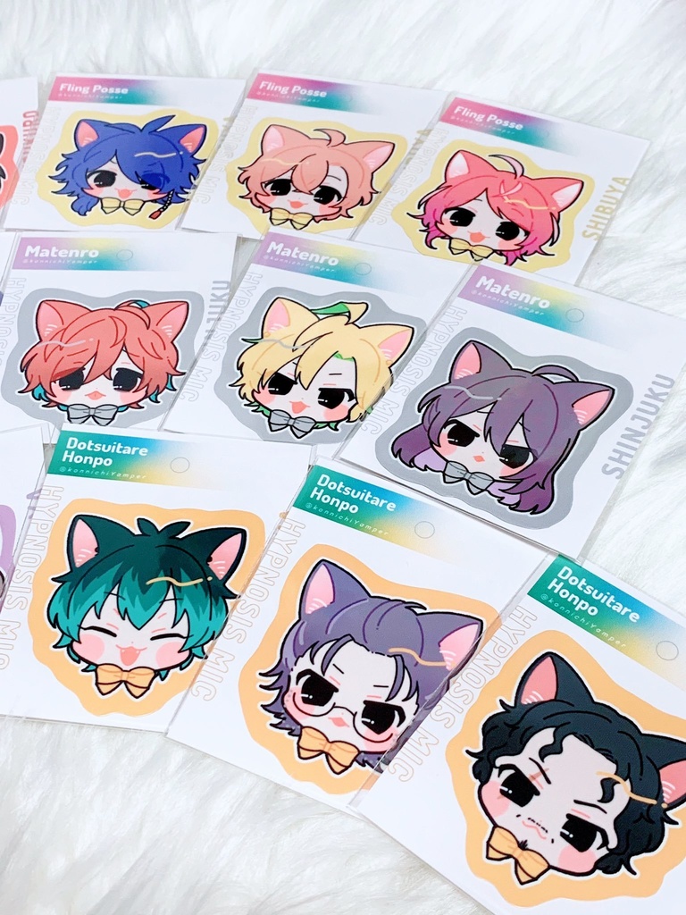 ヒプマイにゃはにゃはステッカー