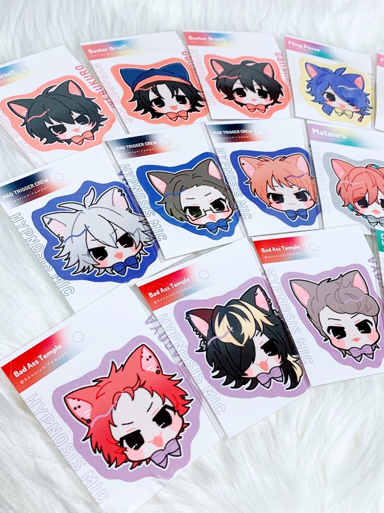 ヒプマイにゃはにゃはステッカー
