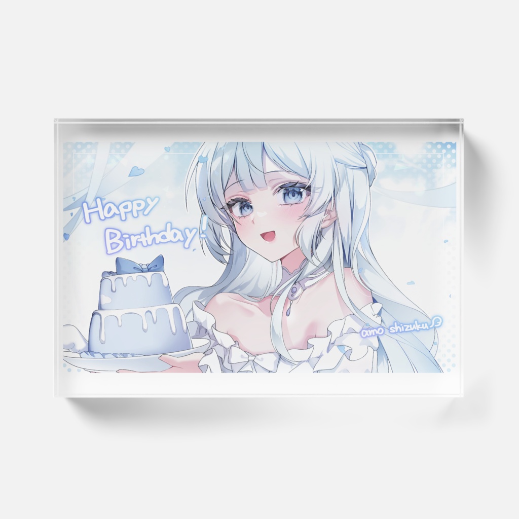 天羽しずく 生誕祭アクリルブロック