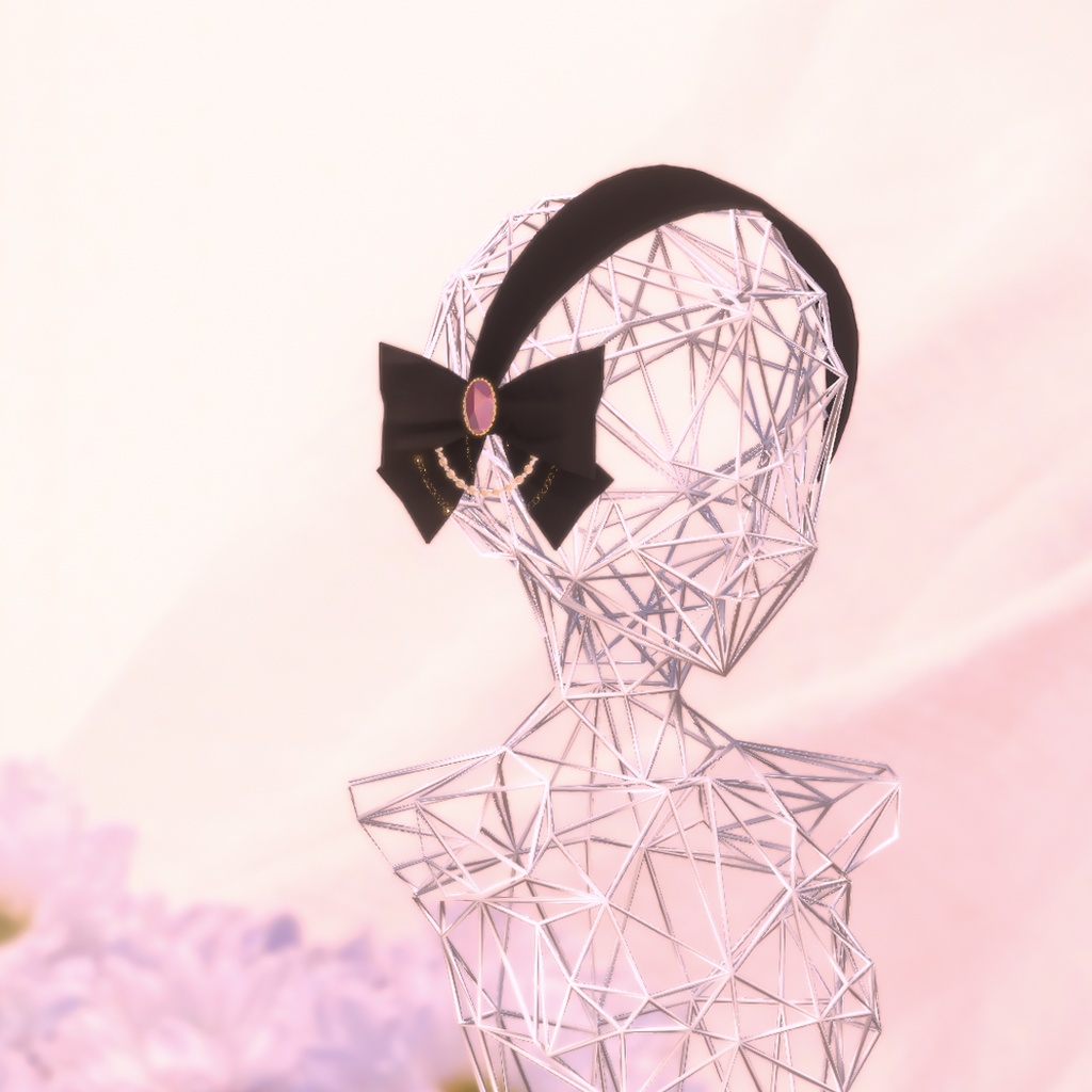 【VRChat想定】ゴージャスリボンセット【パラケット特価】