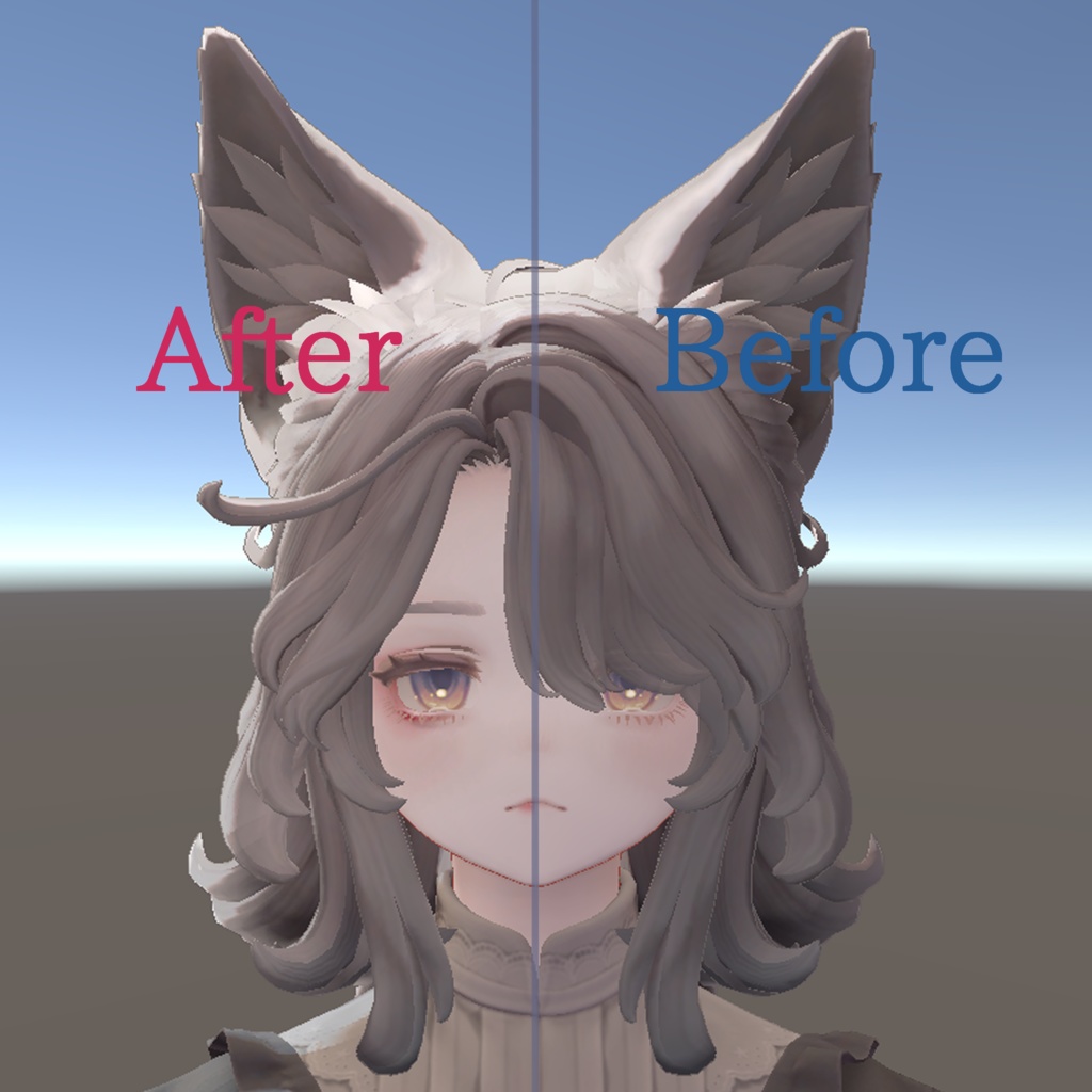 【マリシア対応】ちょっとクセがつよい(よわめ)メイクテクスチャ