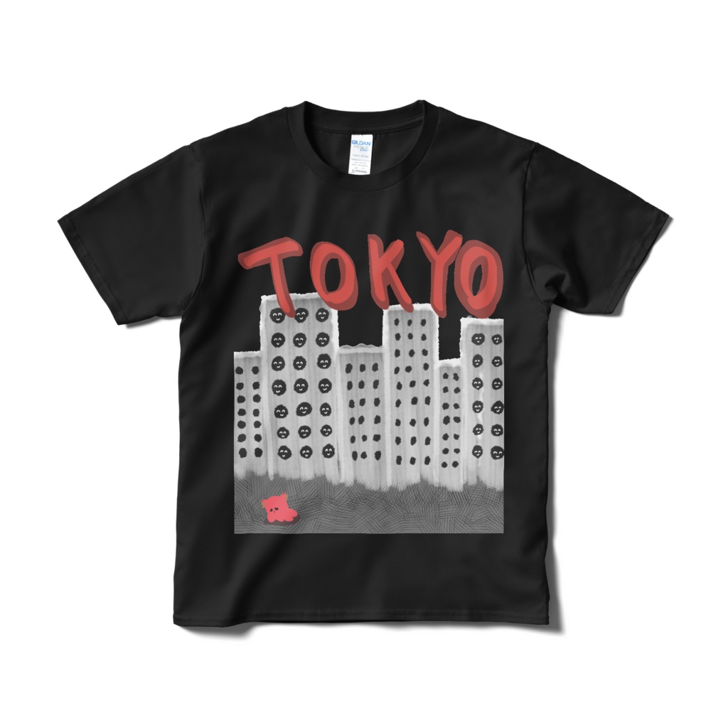 【みんコレ】みんぎつね in Tokyo　Tシャツ黒