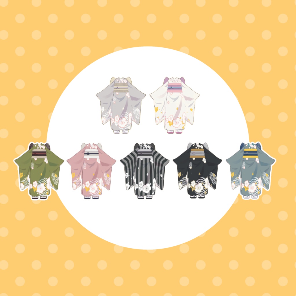 まめひなたの着物(まめふれんず対応*)