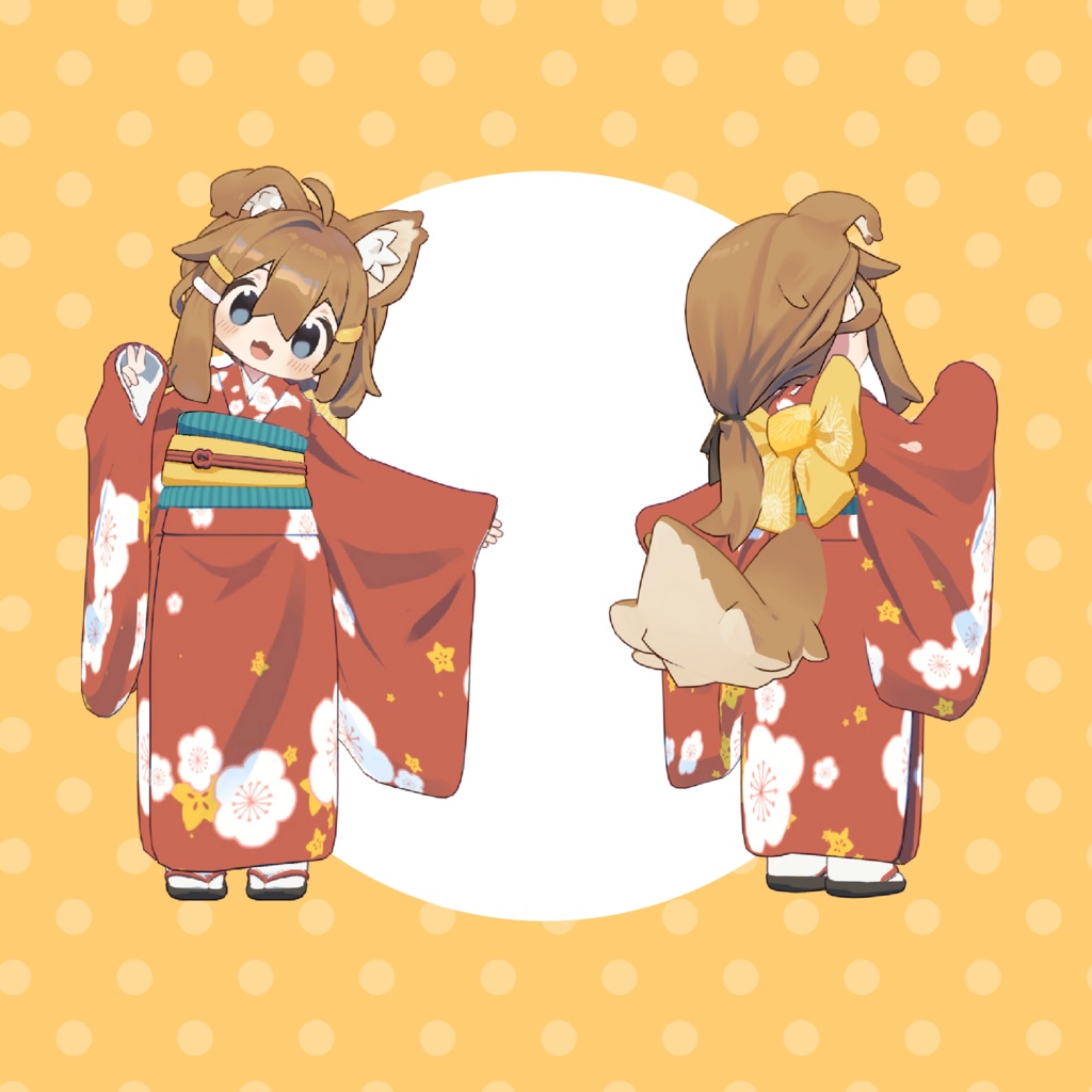 まめひなたの着物(まめふれんず対応*)