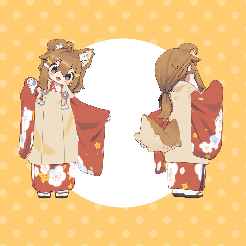 まめひなたの着物(まめふれんず対応*)