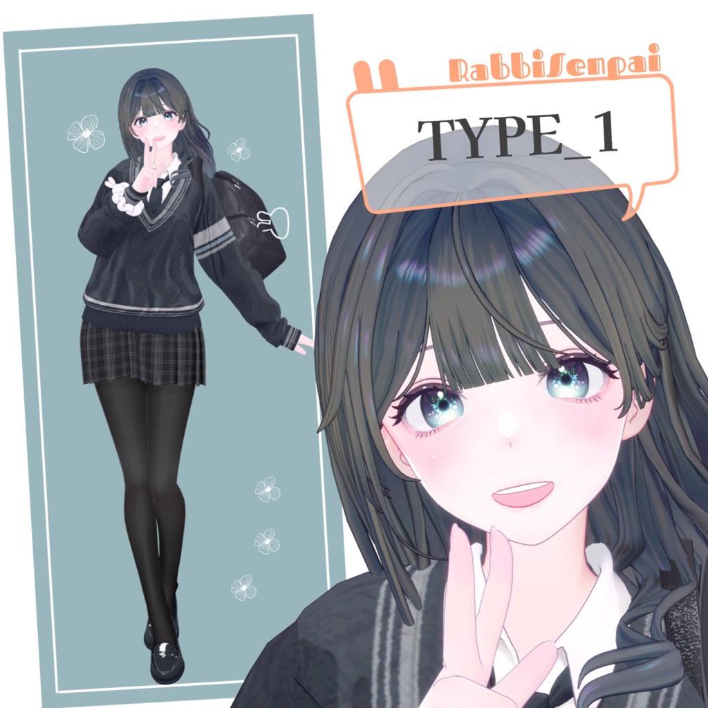 【オリジナル3Dモデル】ラビ先輩