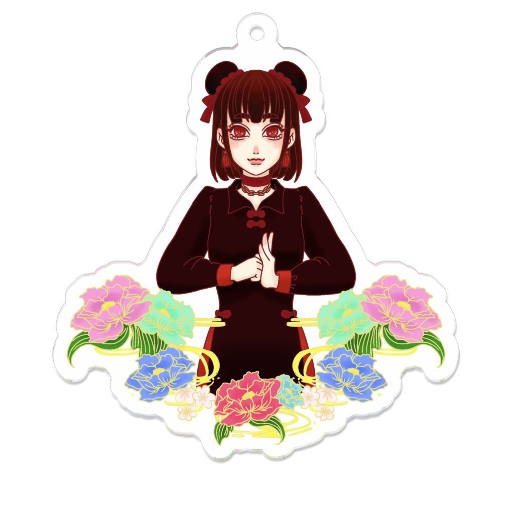 チャイニーズガール黒アクキー