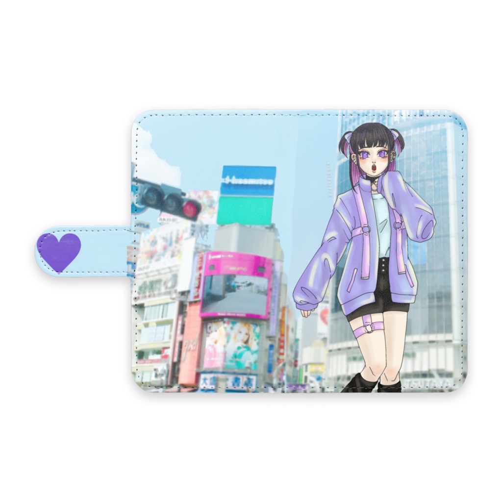 詩音くん手帳型Androidケース