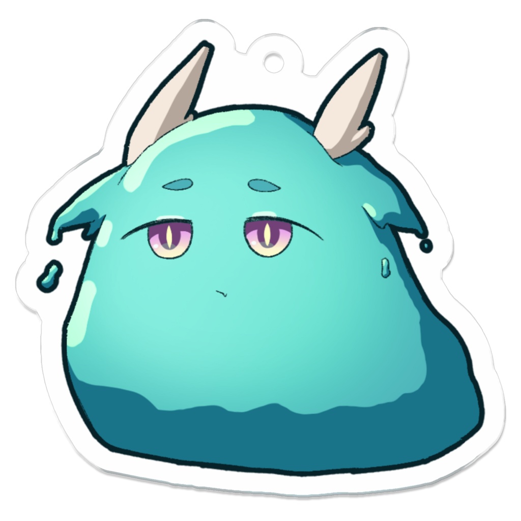 なぎちゃんスライムキーホルダー(コーティング)