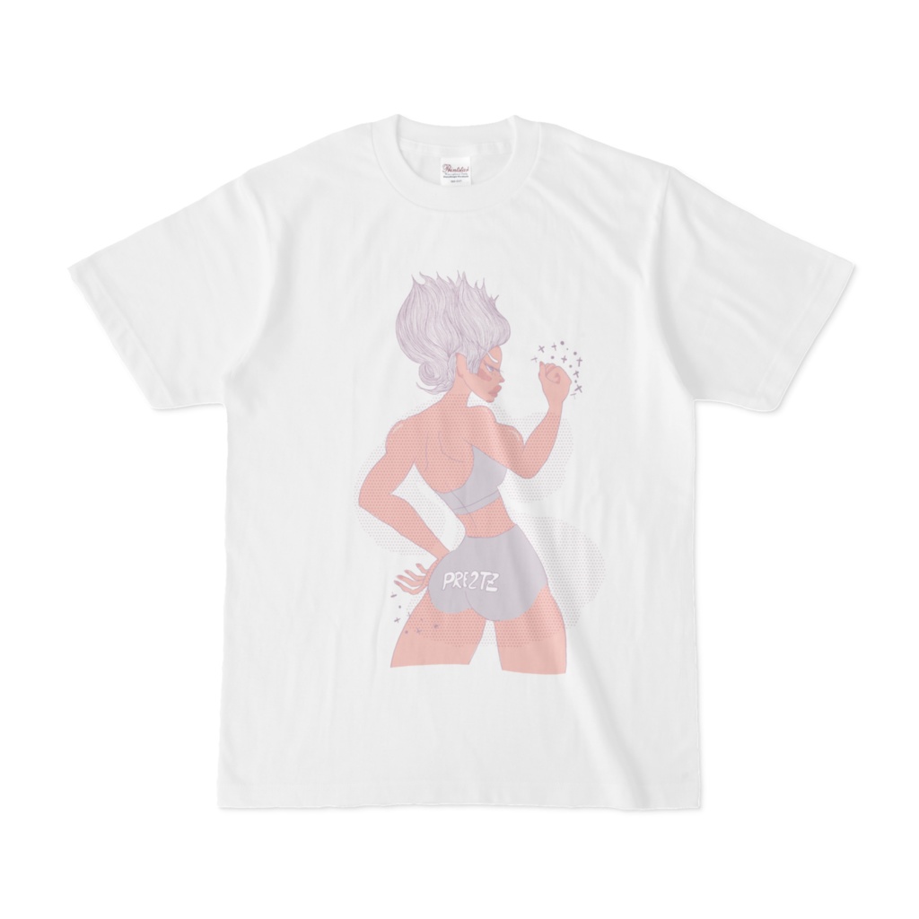 紫ぷりぷりちゃんTシャツ