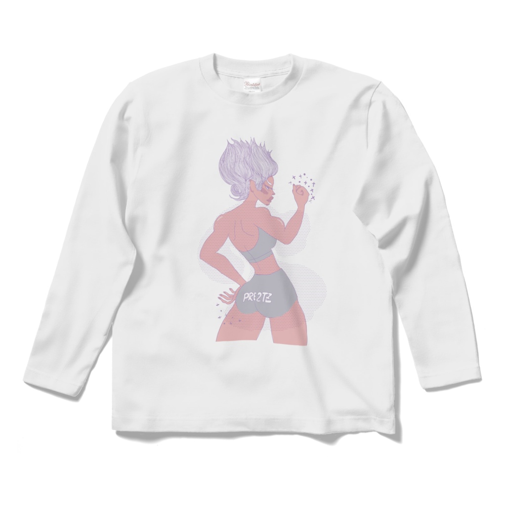 紫ぷりぷりちゃんロンT