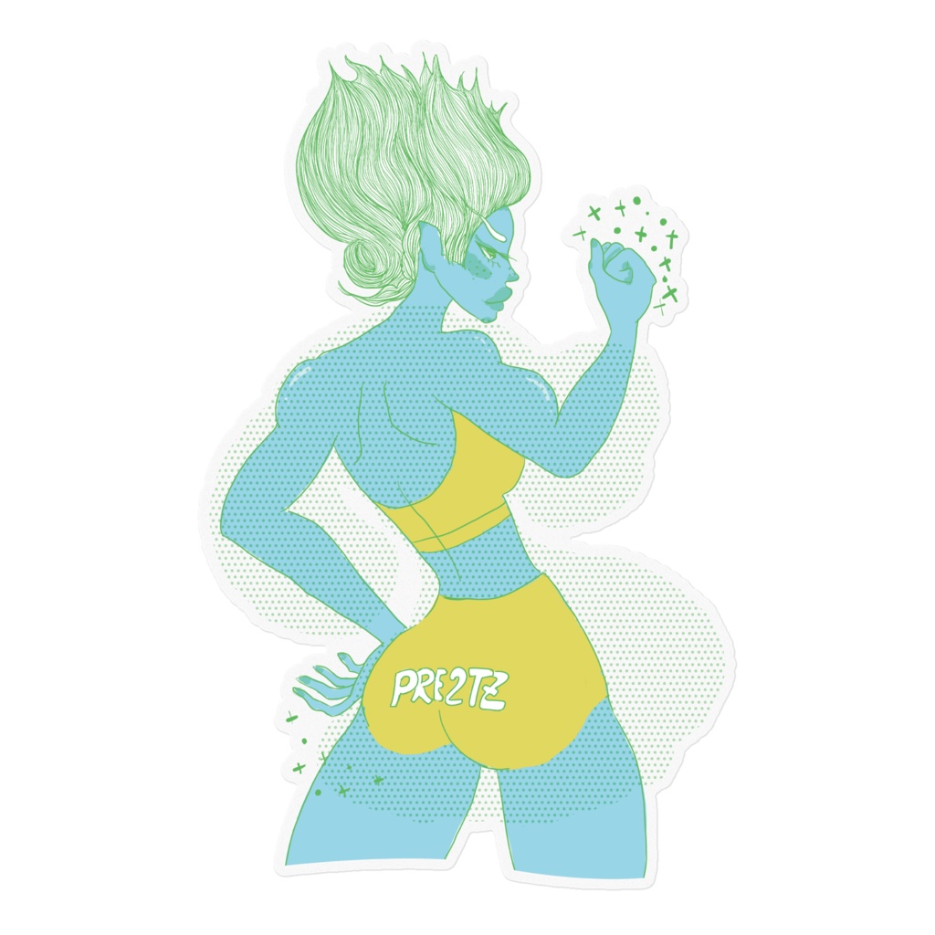 【 高音質音源ダウンロード付 】ぷりぷりちゃんステッカー(3種)「SILVER LINING.」