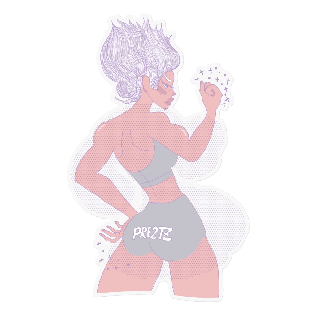 【 高音質音源ダウンロード付 】ぷりぷりちゃんステッカー(3種)「SILVER LINING.」