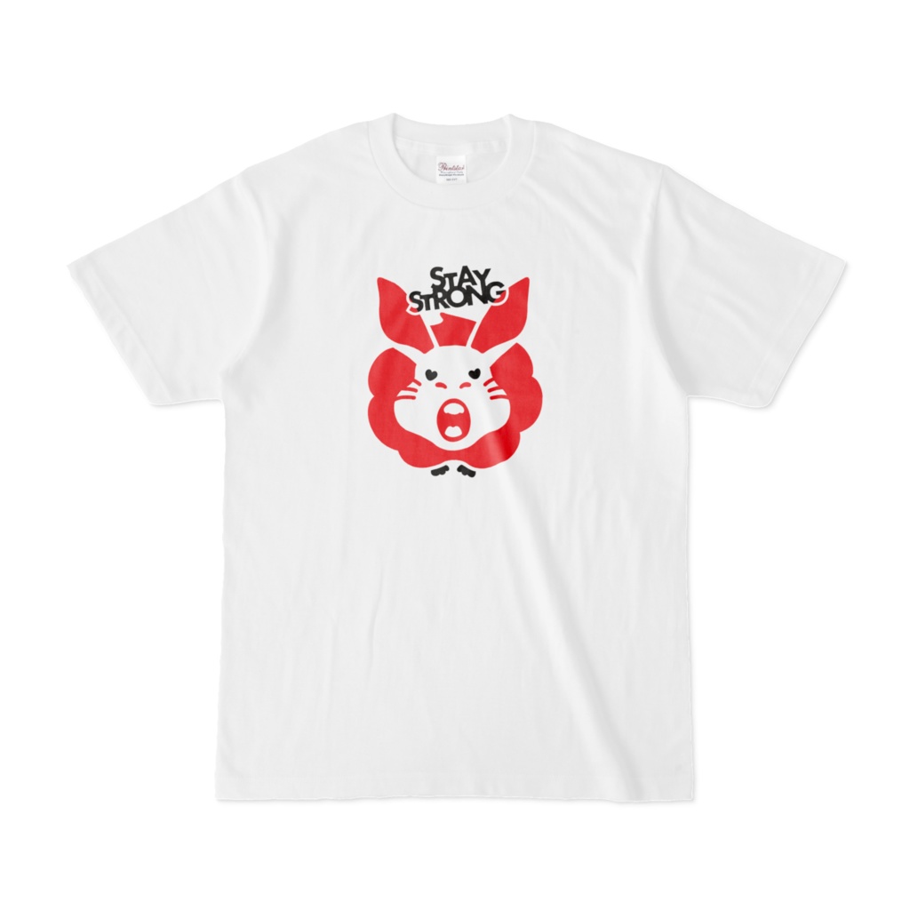 赤STAY STRONG Tシャツ