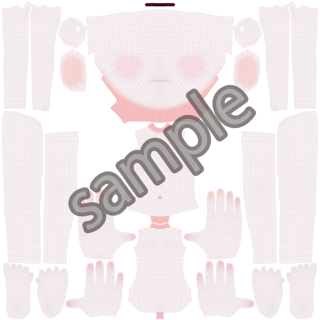 【素体モデル】VRM可動素体モデル(Blenderで編集可能)