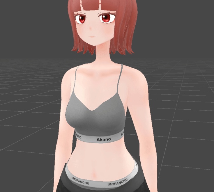 【オリジナル3Dモデル】『絳乃』~あかの~ (VRChat想定)