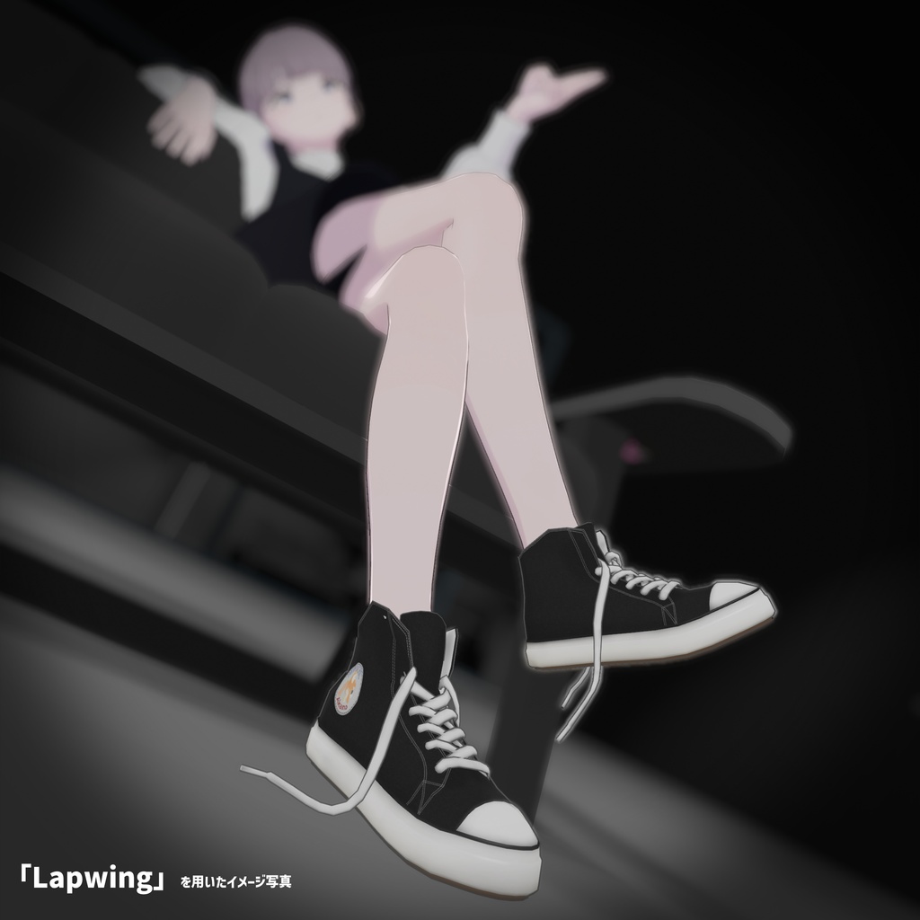 【オリジナル靴】絳乃シューズ (VRChat想定)