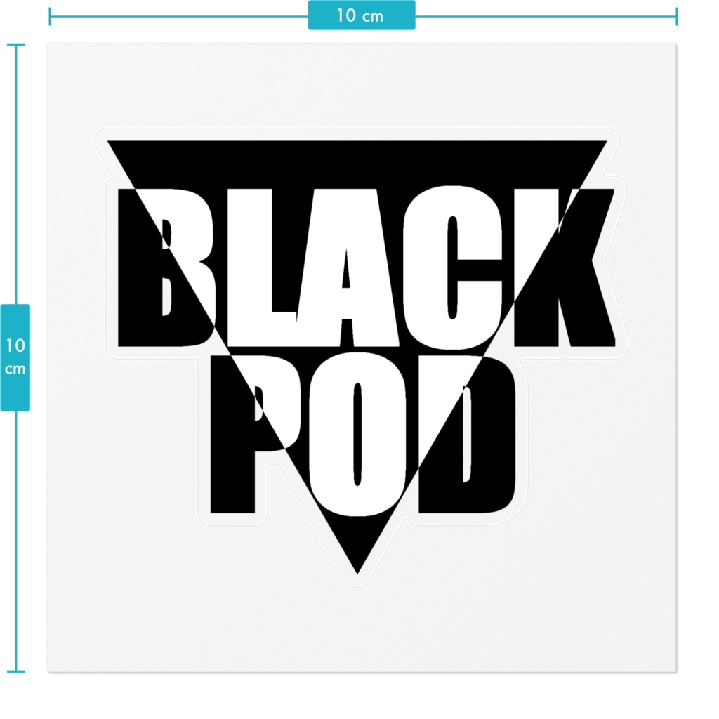 BLACK POD ステッカー2