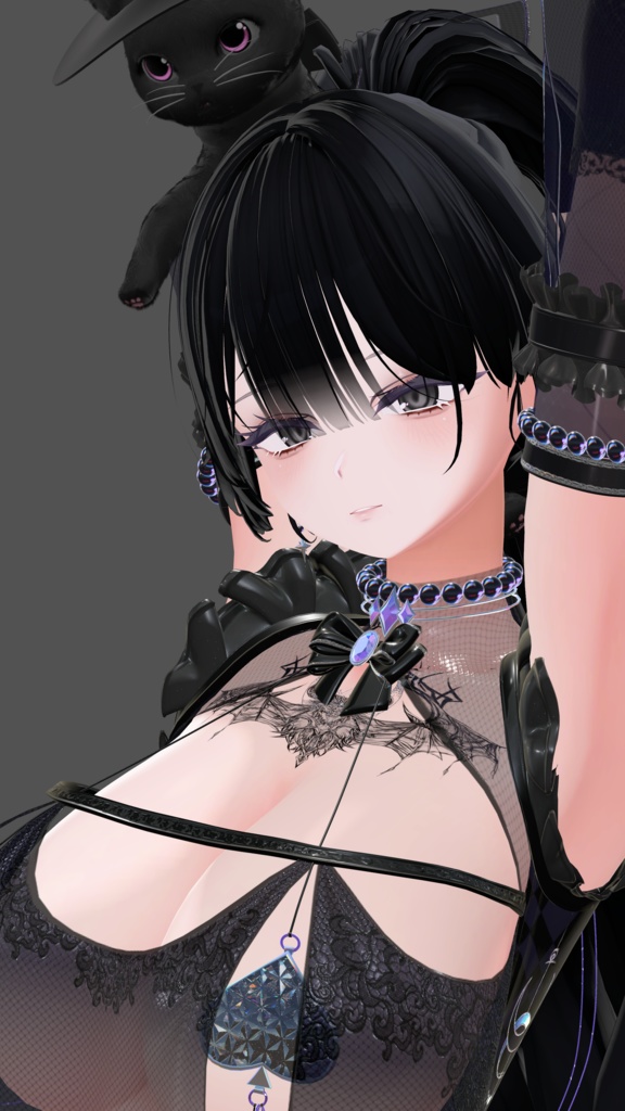 Halloween/蝙蝠タトゥー 6アバター対応(Velnica/マヌカ/ルルネ/森羅/しゅあん/Sio)