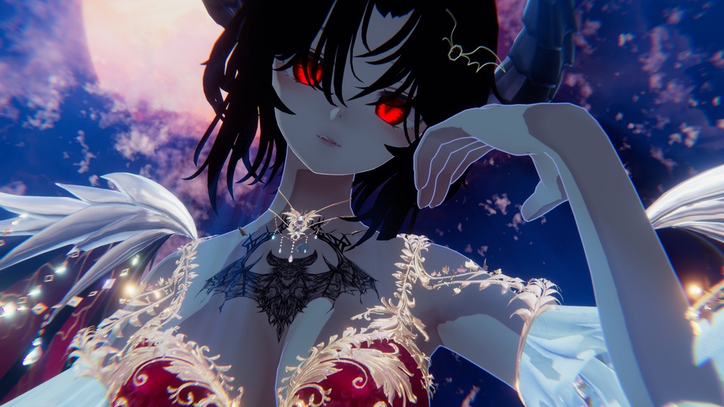 Halloween/蝙蝠タトゥー 6アバター対応(Velnica/マヌカ/ルルネ/森羅/しゅあん/Sio)