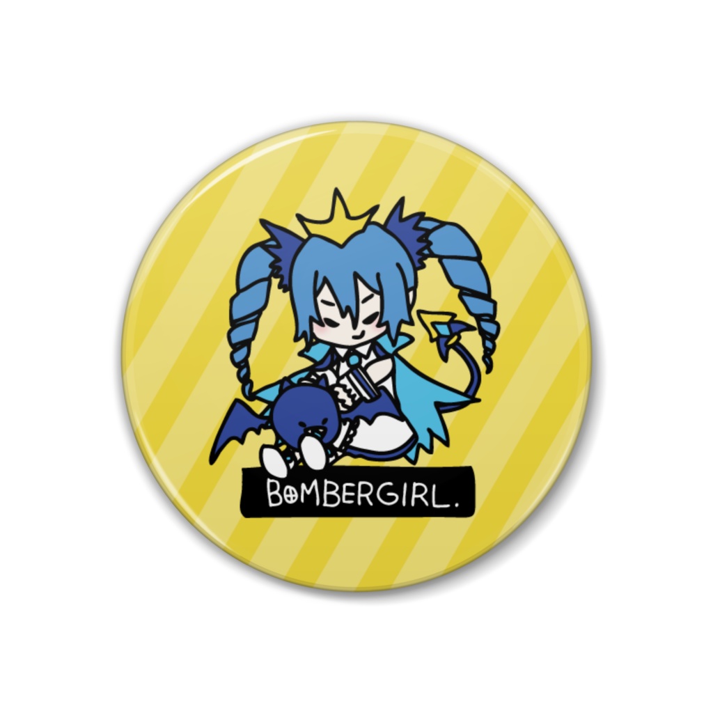 ボンバーガール缶バッジ
