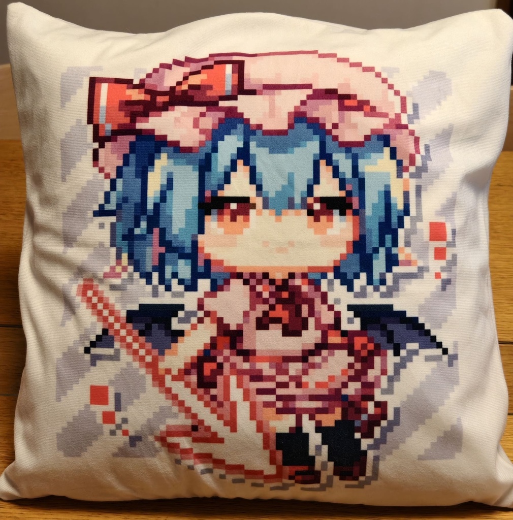 ドット絵クッションカバー