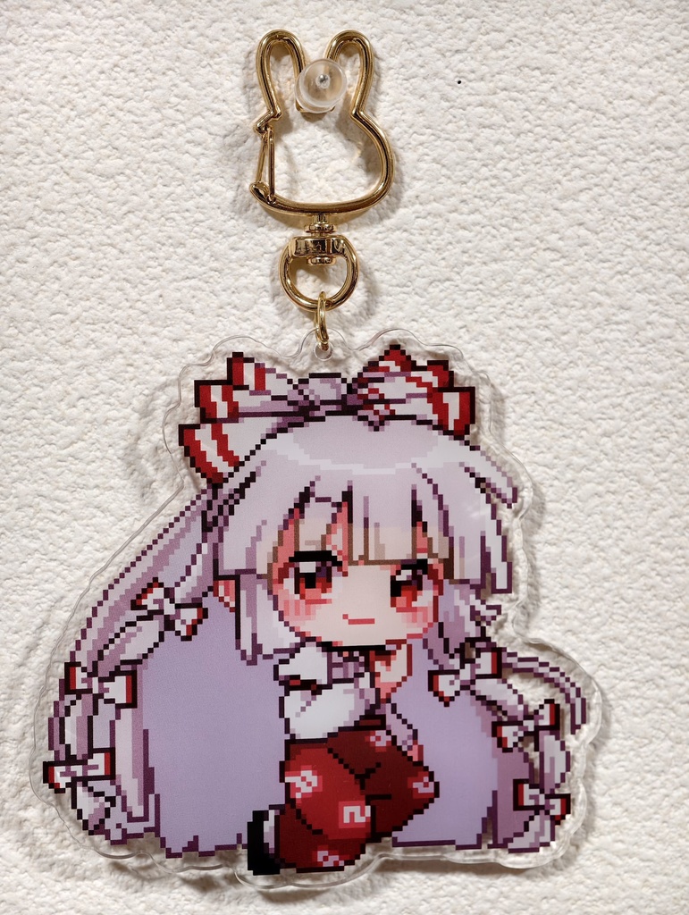 ドット絵アクリルキーホルダー(藤原妹紅)