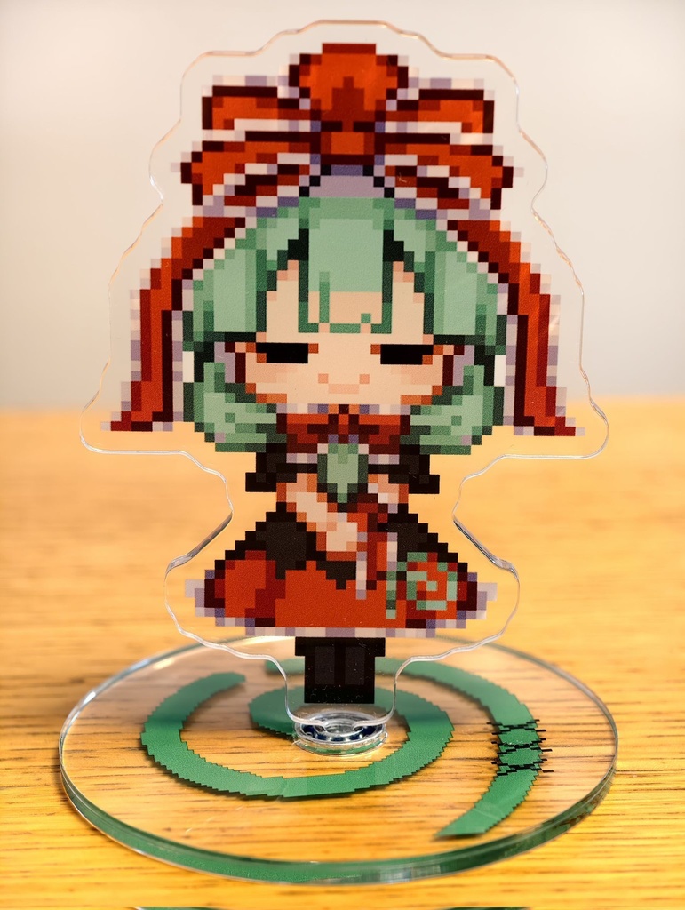 ドット絵回転アクリルスタンド(鍵山雛)