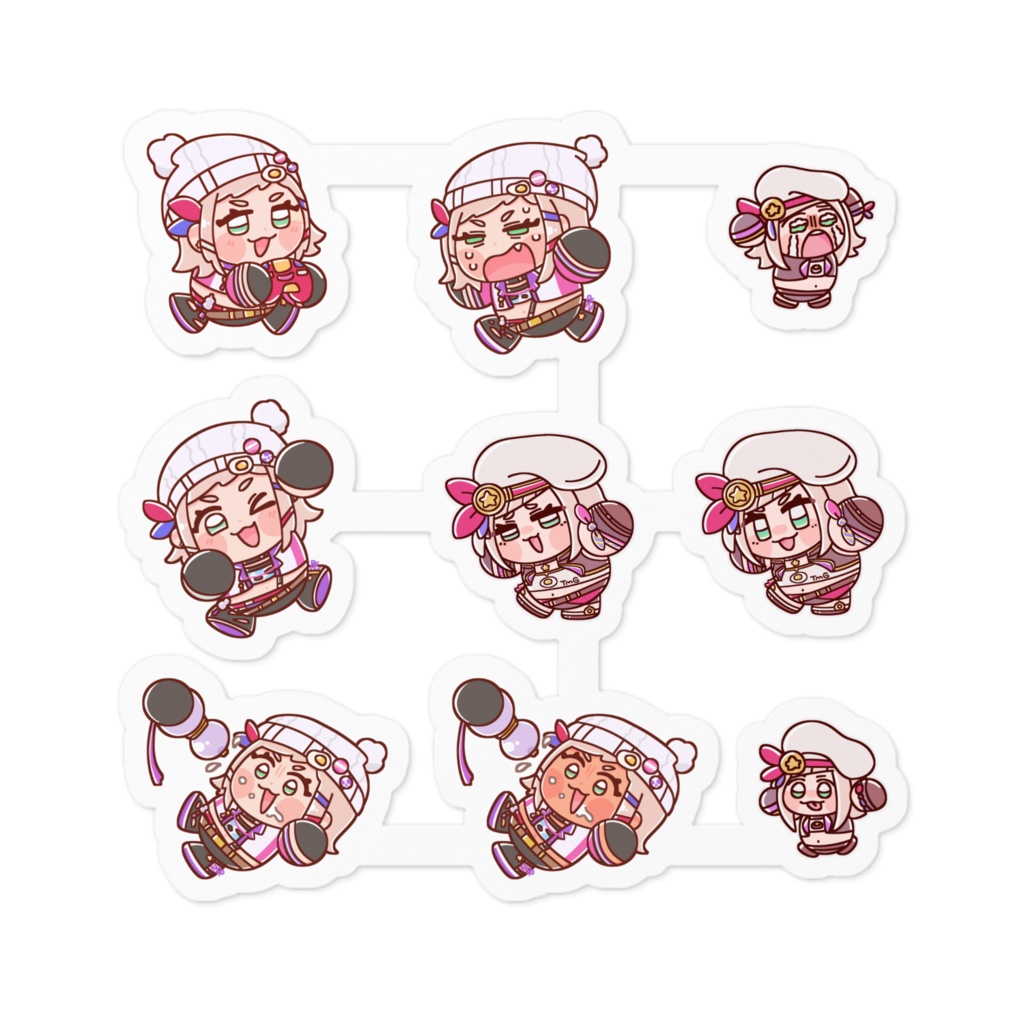 もち推賀ステッカー