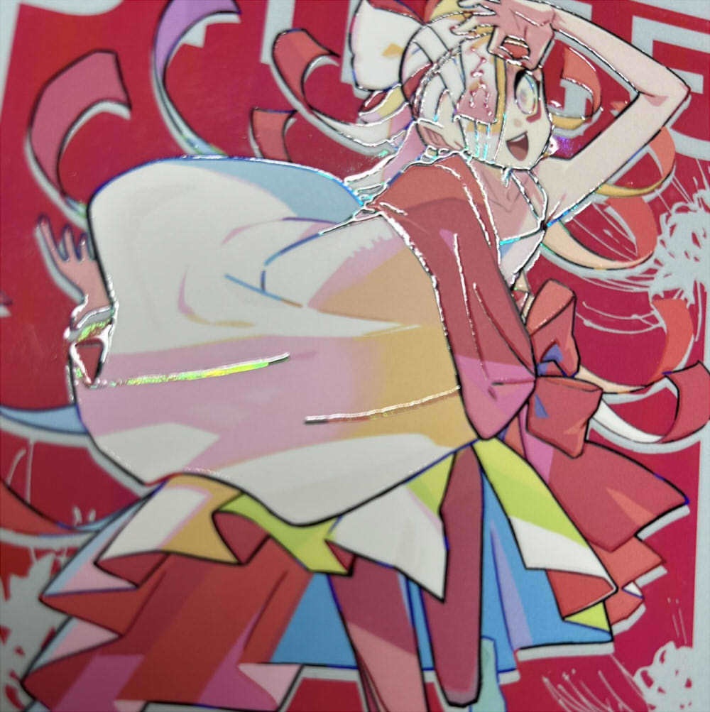 【一次創作】ポストカード(デジタルニス箔)