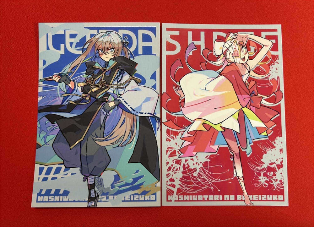 【一次創作】ポストカード（デジタルニス箔）