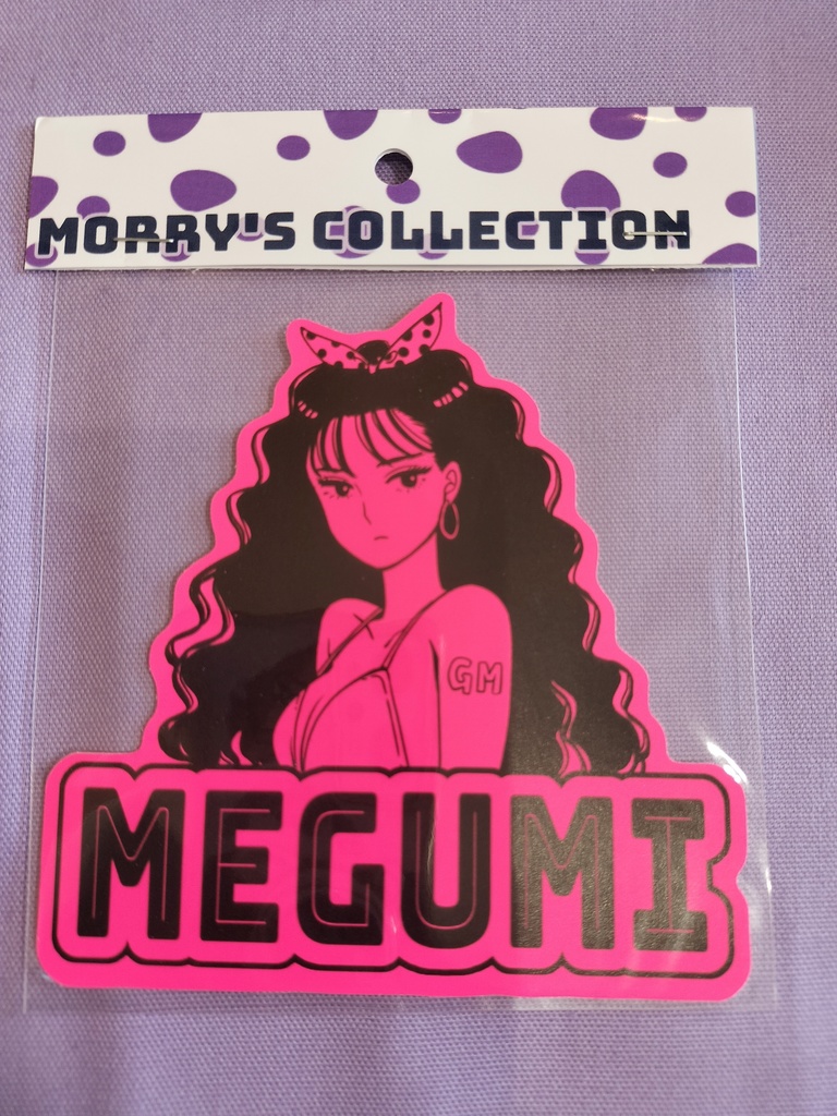 MEGUMIステッカー（蛍光ピンク）