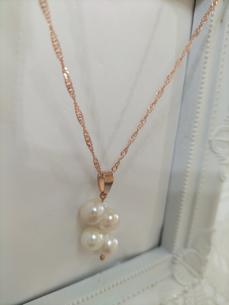 あこや真珠 クレオパトラ珠(日本産)のネックレス