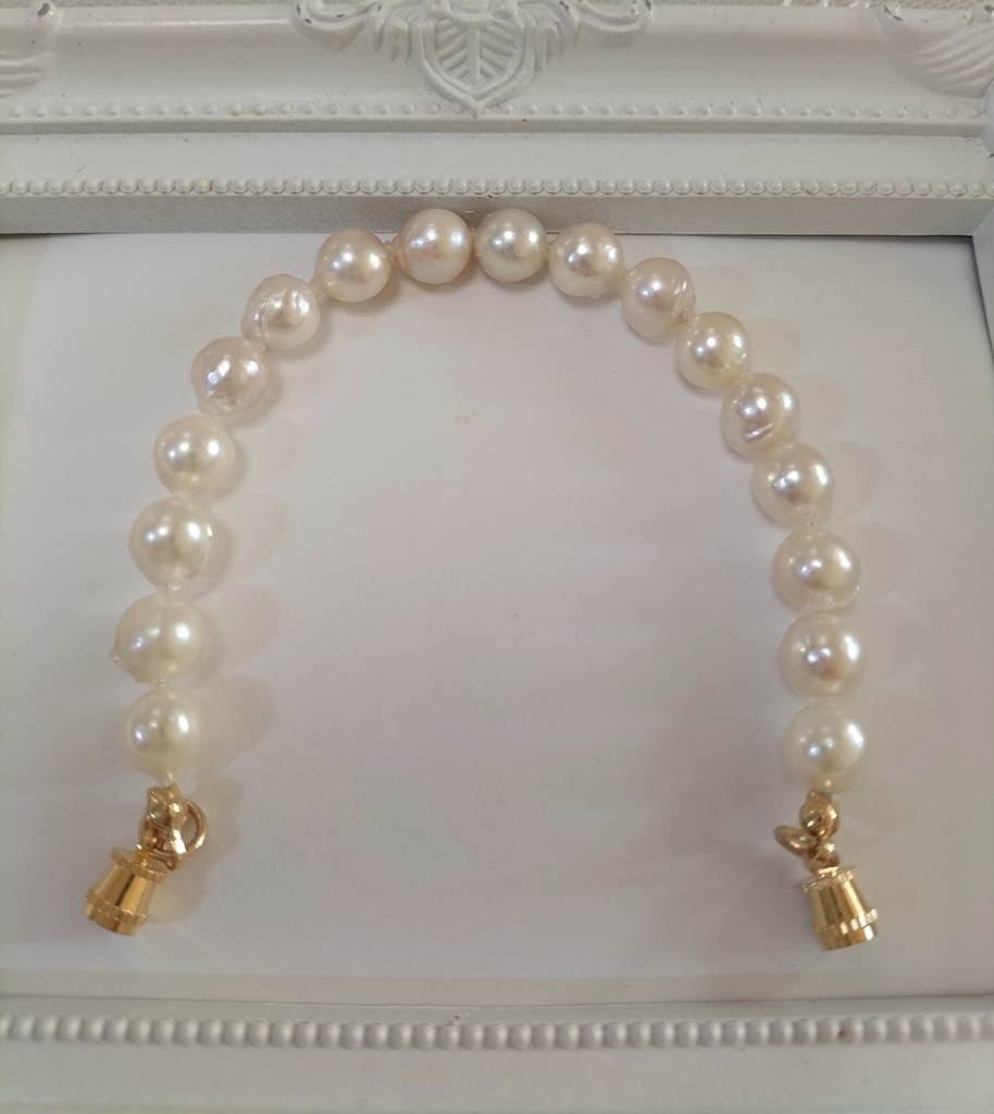 あこや真珠(日本産)のマグネット式ブレスレット