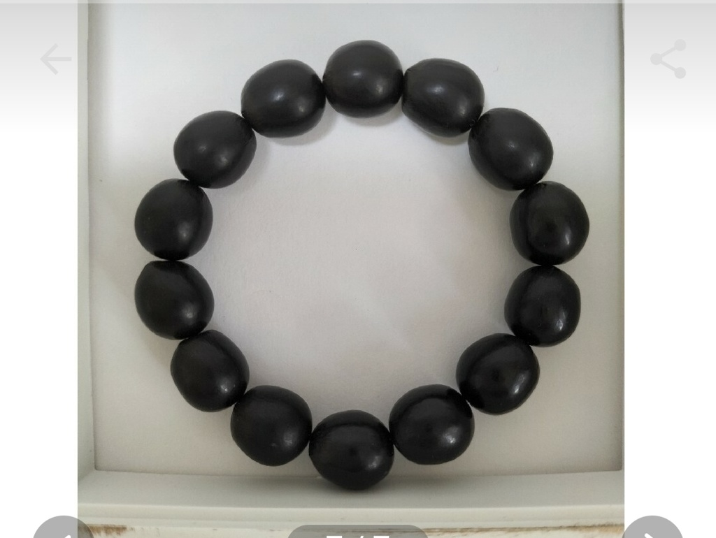 天然素材ムクロジのブレスレット、内径、約15㎝