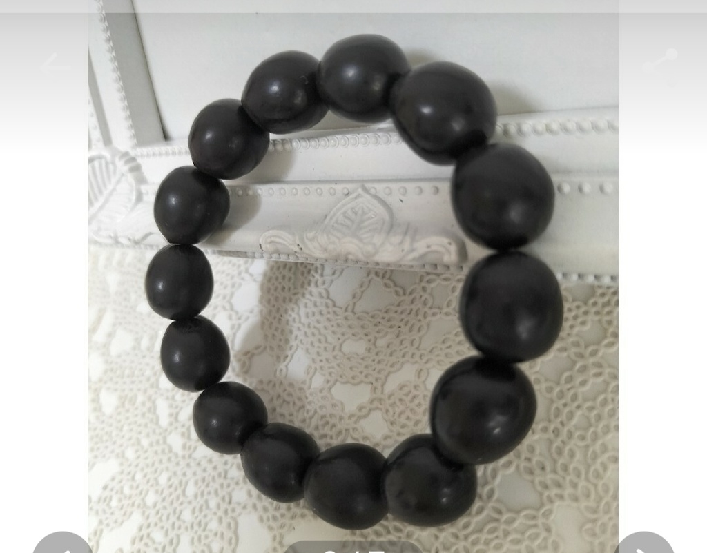 天然素材ムクロジのブレスレット、内径、約15㎝