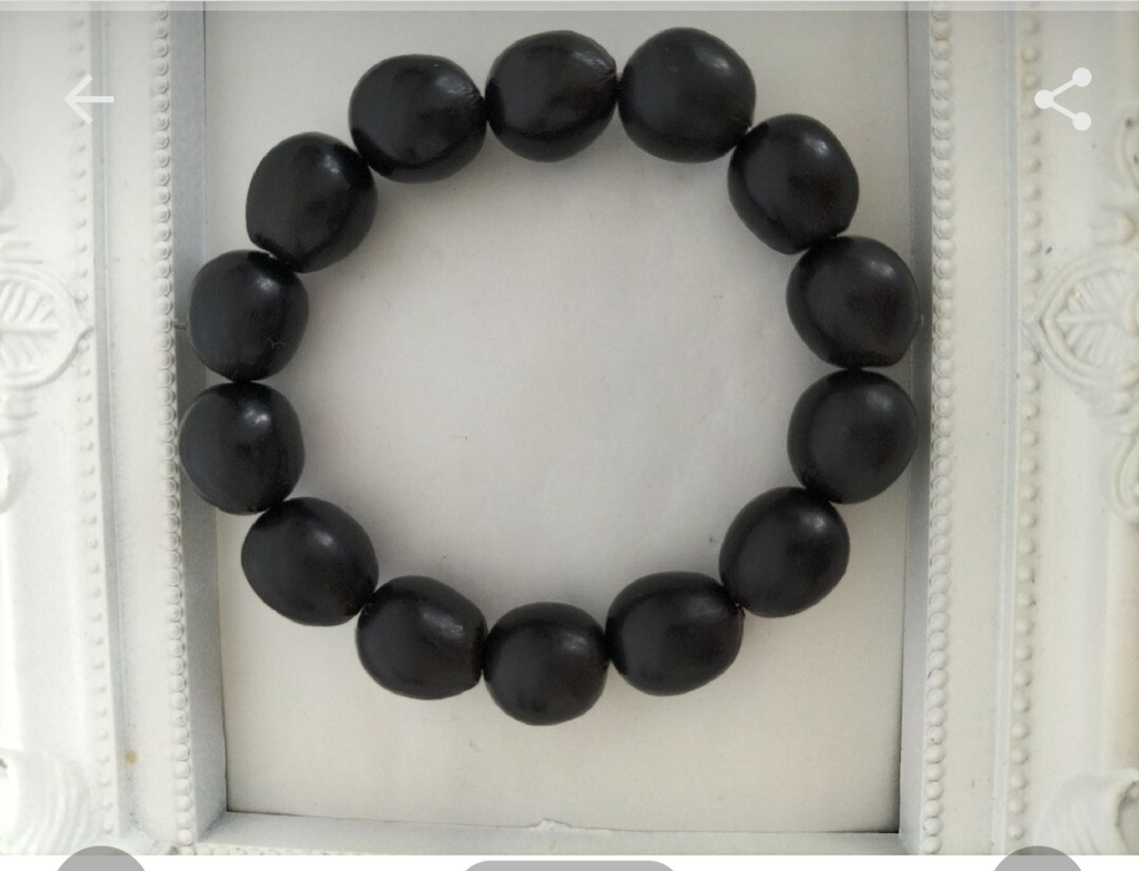 天然素材ムクロジのブレスレット、内径、約15㎝