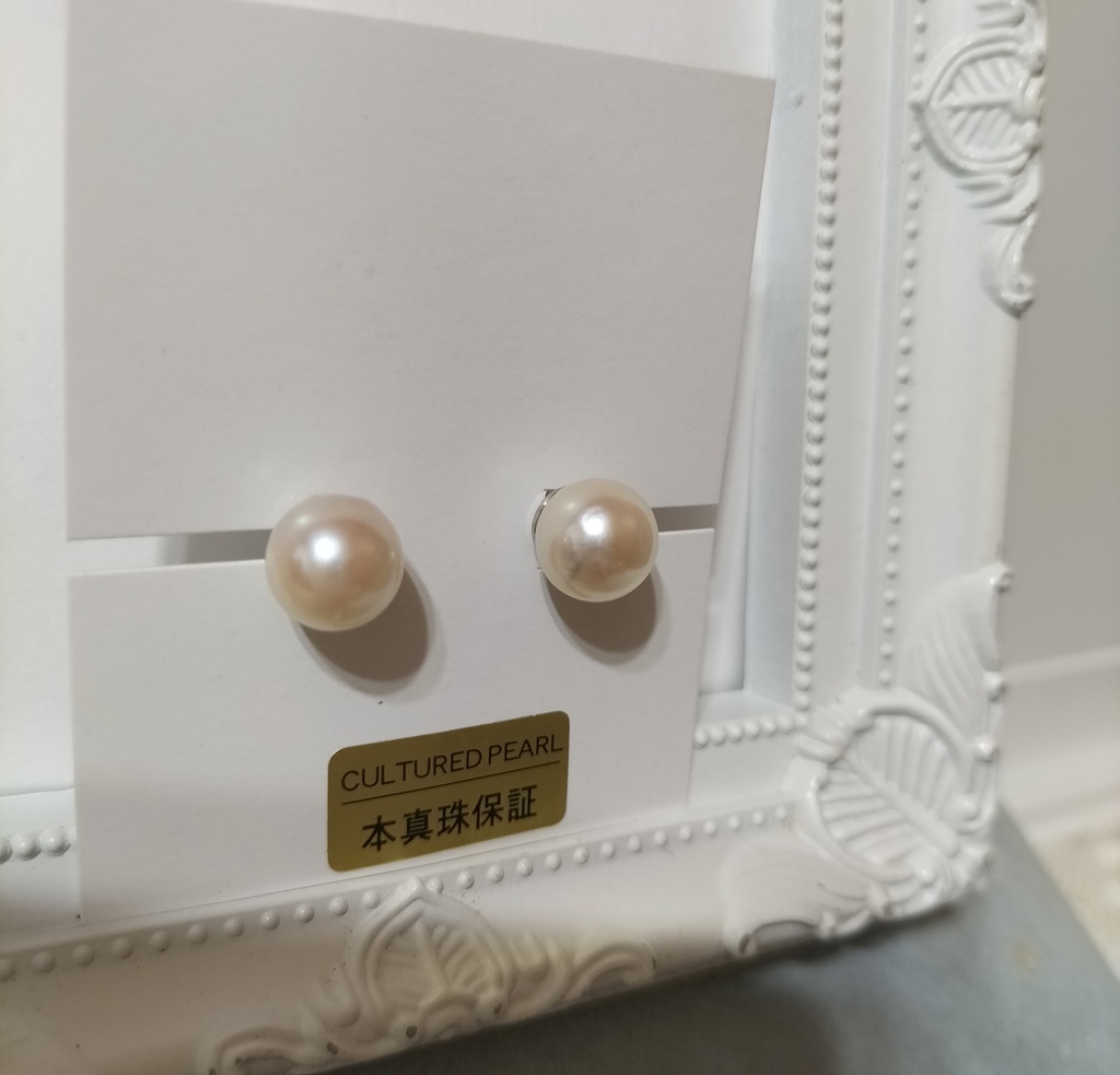 あこや真珠(日本産)のピアス